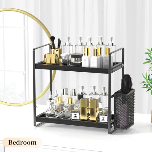 Countertop, Counter LEMIKKLE Bathroom Organizer Organizer for Bathroom Decor, Wooden Sink Shelf for Vanity Storage