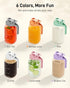 2 Pack 64 oz OneDream Glass Pitcher with Lid, Sun Tea Glass Jar for Outside, Large Mason Jar Wide Mouth, Iced Tea