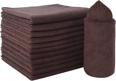 12 Inch 12 Inch 12 Pack SINLAND Absorbent Microfiber Dish Cloth Kitchen No Streak Cleaning Cloth Dish Rags Lens Cloths
