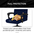 DIVA EN CAMINO DEC Office Chair Cover - Stretchable Universal Computer Chair Covering, Durable Zipper, Navy