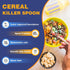 Laser Engraved Cereal Killer Spoon for Dad, Pragmatic Gift for Cereal Lovers, Funny Birthday Gift