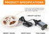 Efirisey in,33Ft 100 Fairy Lights Plug LEDs Copper Lights Warm White,Christmas Lights Indoor Outdoor,Led Fairy String