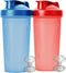 Mr. Pen Shaker Bottles for Protein Mixes, 28 oz, 2 Pack, Red and Blue, Protein Shaker Bottle with Wire Whisk Ball