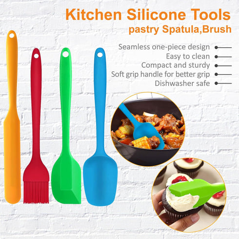 Wooden Sliding Mat for Kitchen Aid Stand Mixer 6/7/8Qt with 4 Silicone Kitchen Tools