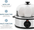 Elite Gourmet EGC648 Electric Poacher, 7 Egg Boiler Cooker with Auto Shut-Off, Stainless Steel, BPA Free