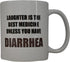 Rogue River Tactical Funny Coffee Mug, Laughter IS Best Medicine Unless You Have Diarrhea