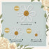 6 Pcs Boho Nursery Daisy Wall Decor, Woven Flowers Wall Hanging Art, White Boho Floral Room Decor with Lanyard