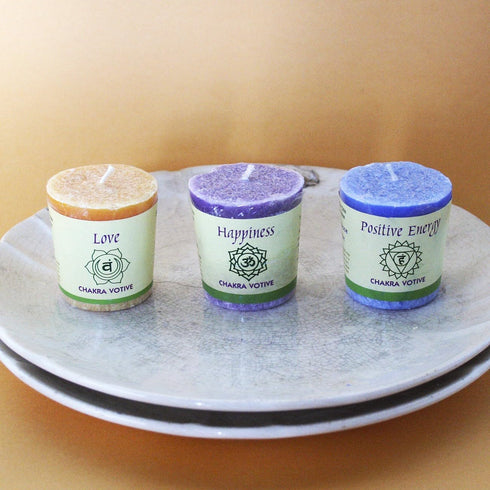 Premium Scented Hand Made Chakra Energy Candle | 12-pack Votive | Long Burn | Essential Oils Cedar, Spruce, Rosemary