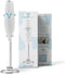 Hand Mixer Milk Frother, Stainless Steel Electric Matcha Whisk, Battery Operated for Coffee, Greens, Protein (White)