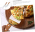 2Pcs Wooden Handle Pizza Shovel, Metal Spatula for Baking, Grilling, and Serving Pizza and Cake