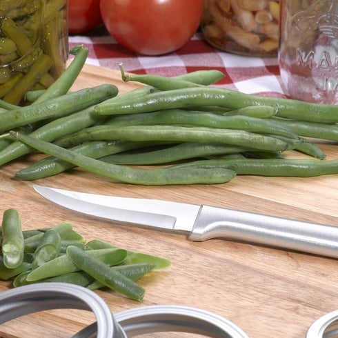 Rada Cutlery Heavy Duty Paring Knife, 7-1/8 Inches, Silver Aluminum Handle with Stainless Steel Blade