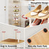 AZERPIAN Shoe Rack (7 Tier) - Vertical Storage Organizer, Narrow Metal Slim Shelf for Closet, Entryway, Bedroom, White