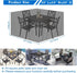 55x55 Dust55" 55" 35" Wanocean Patio Furniture Covers Waterproof, Outdoor Furniture Cover with Storage Bag, Outdoor