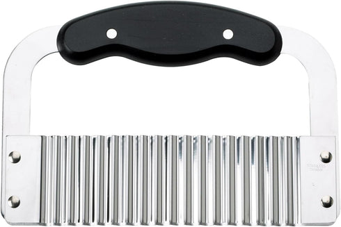 HIC Kitchen Crinkle-Cut Wave Slicer, Stainless Steel Blade - Vegetable Cutter