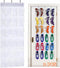 QUMENEY 2 Pcs Over The Door Shoe Organiser 24 Pockets, Folding Hanging Organiser