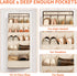 1 Pack Closet 18 FENTEC Over the Door Shoe Organizers, Hanging Shoe Organizer with Large Deep Pocket Shoe Holder