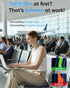 Sino Selected Ergo-Gel Airplane Seat Cushion, Gel-Infused Memory Foam Seat Cushion, Foldable Chair Cushions for Office