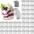 Accguan 4oz Glass Jars With Lids(Silver),Mason Jars,Ideal For Honey,Jam,Wedding Favor,DIY Magnetic Mini
