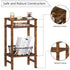 3-Tier YUFAM Side Table End Table Tall Night Stand for Living Room Bedroom Bathroom Office Furniture Brown