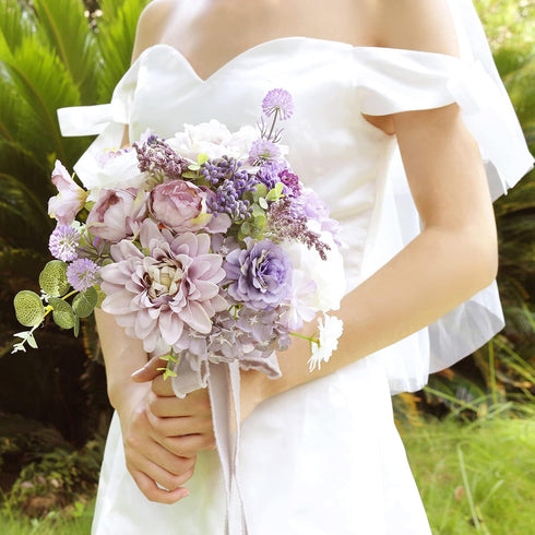 Serra Flora Artificial Flowers Combo for DIY Centerpieces, Wedding Bridal Bouquet, Home Decor, Baby Shower Cake Flowers