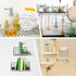 cobee 8 Rack(4 Set) Pcs Shower Caddy Adhesive Replacement, Shower Adhesive Hooks Wall Hooks, Transparent Strong