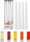 BOLSIUS White Taper Candles, 4 Pack Unscented 10 Inch Dinner Candles, 8 Hours Burn Time for Home Decor