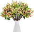 SHACOS Artificial Pink Berry Stems 20 PCS Fake Berries Branches Spray with