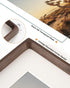 6x8 5x7 6x8 RICHFOCUS Picture Frame USA-Sourced Natural Walnut Solid Wood Photo Frame Handcrafted Rounded Corner Wooden