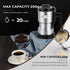 Moongiantgo Coffee Grinder Electric, 250W Mini Spice Grain Mill, 200ml Capacity for Spices, Seeds, Rice, Beans