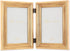 Lawrence Frames 4x6 Hinged Double Sutter Picture Frame, Burnished Gold