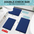 Smiry Memory Foam Bath Mat 24x16 - Extra Soft and Absorbent Non Slip Washable Carpet for Bathroom, Navy Blue