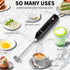 PQWPQW 3-Speed 3-Speed Rechargeable Milk Frother for Coffee, Baking & Eggs - USB Fast Charging, Portable Frother Wand