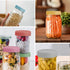 Vaincre 8PCS Mason Jar Lids, Colored Plastic Regular Mouth Leak Proof Canning Lids with Silicone Rings for Ball Jars