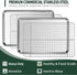 Small Baking Sheet with Rack Set - 2 Small Cookie Sheets + 2 Small Baking Racks, CEKEE Stainless Steel