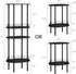 Storage,2-Tier Nursery,1 Small Modern Oval Side Table with Side Tables Living Room,Sturdy Nightstand for Small Space