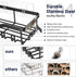 Shower Caddy Adhesive Organizer, Bathroom Shower Shelves with Soap Dish & Hooks, Rustproof Stainless Steel