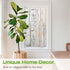 rabbitgoo Window Privacy Film, Frosted Bamboo Pattern, Removable UV Blocking Decorative Cling for Home, 23.6 in X 6.5