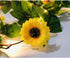 Fielegen 20 LED Artificial Sunflower Garland String Lights, 6.56ft Battery Powered Fairy Lights for Home Decor