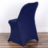 5 Efavormart PCS Navy Premium Spandex Stretch Folding Chair Cover, Fitted Folding Chair Cover