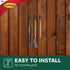 Command Outdoor Hooks, 2 Hooks and 4 Strips, Damage-Free Hanging Wall Decor with Weather Resistant Strips, Holds 3 lb