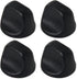 S99360232 Range Hood Knob, S600348 Fan Knob Replacement Parts for Kitchen Appliances, 4PCS