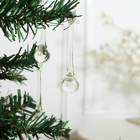 20pcs 3inch LONGWIN Crystal Teardrop Chandelier Pendant Parts Wedding Party Christmas Tree Decorations Ornaments