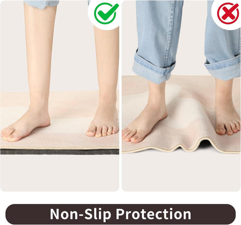 PureFit 5x8 Rug Pad Gripper for Hardwood Tile Floors, Anti-Slip Dual Dense Non-Slip Rug Pads for Carpet Mats