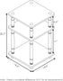 Furinno Turn-N-Tube Easy Assembly Multipurpose End Table, Side Table, Nightstand, French Oak Grey/Black