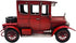 Berfutall 10'' Iron Classic Red Classic Cars Model Collectible Vehicle Decoration for Table Top Decor