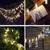 Dopheuor LED Photo Clip Copper String Lights, Warm Yellow Fairy Lights for Hang Pictures Cards Bedroom Decor