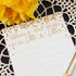 Wedding Advice Cards for Mr. and Mrs., Faux Confetti Gold Glitter, Pack of 40