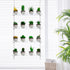 OtNiap 4-TierClear 16 Inch Plant Shelves, Height Adjustable Hanging Acrylic Indoor Wall Hanging Plant Stand Flower