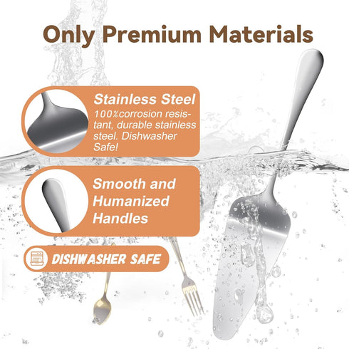 KSENDALO Small Pie Server Cake Pizza Server, Stainless Steel SUS304 Spatula for Serving, Cutting Cake, Pies, Desserts