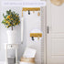 VIS'V Wall Mount Key Holder, Large Self Adhesive Metal Key Rail with 4 Hooks, Keychain Holder Gold